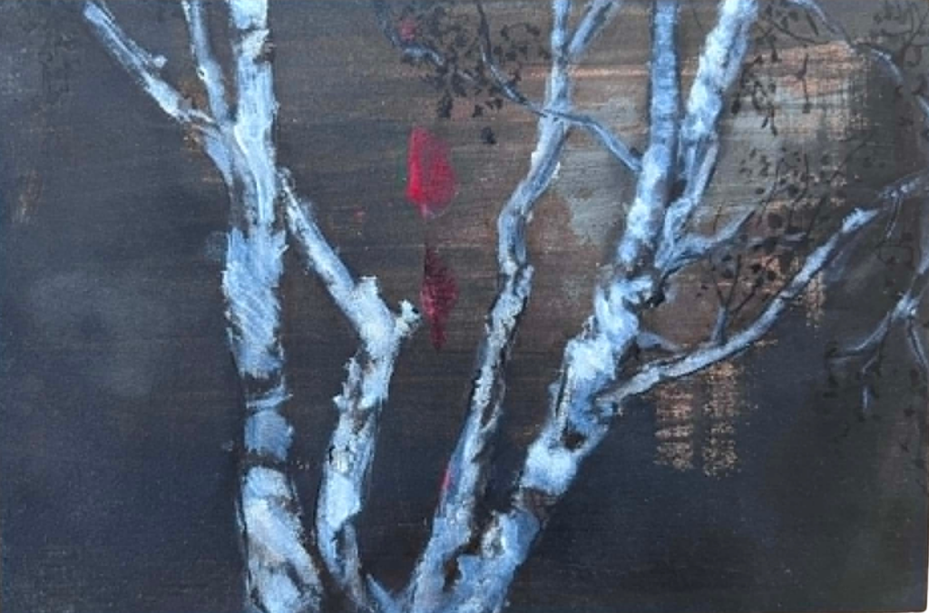 trees in the night